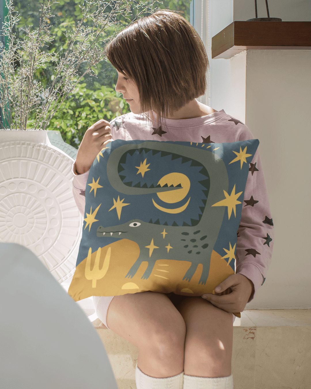 Croco Nap Cushion - Cushion | My Turtle